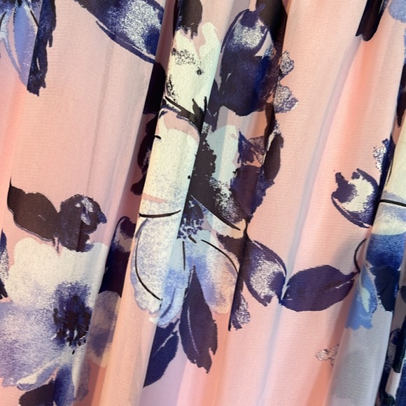 Pinkblush chiffon floor length dress - Picture 3 of 6